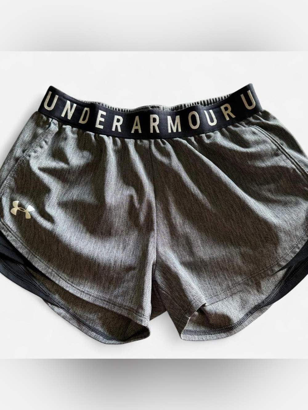 Under Armour Gray and Black Women's Athletic Shorts
